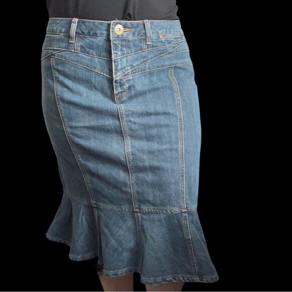 Motto Dresses & Skirts - Mermaid Skirt Flare MIDI Denim 18W Midi Slip skirt